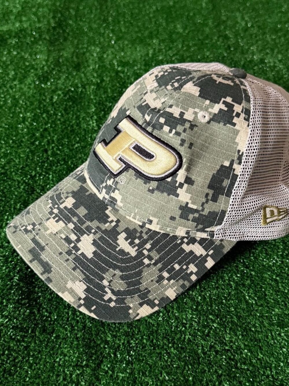 New Era Purdue Boilermakers Camo Digi 9TWENTY Trucker Snapback Cap Hat OSFM